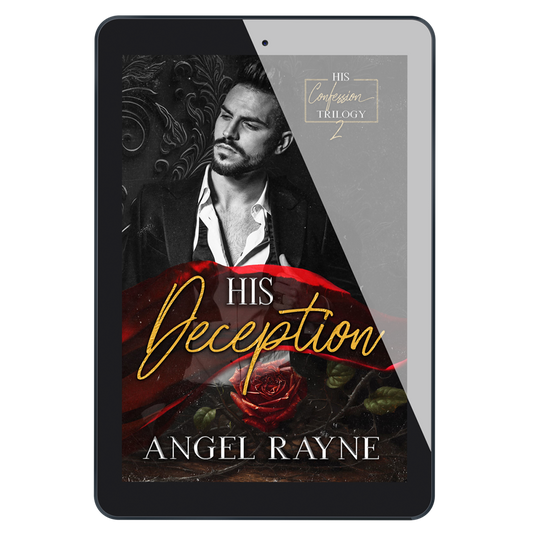 His Deception ebook cover, dark mafia romance, Angel Rayne